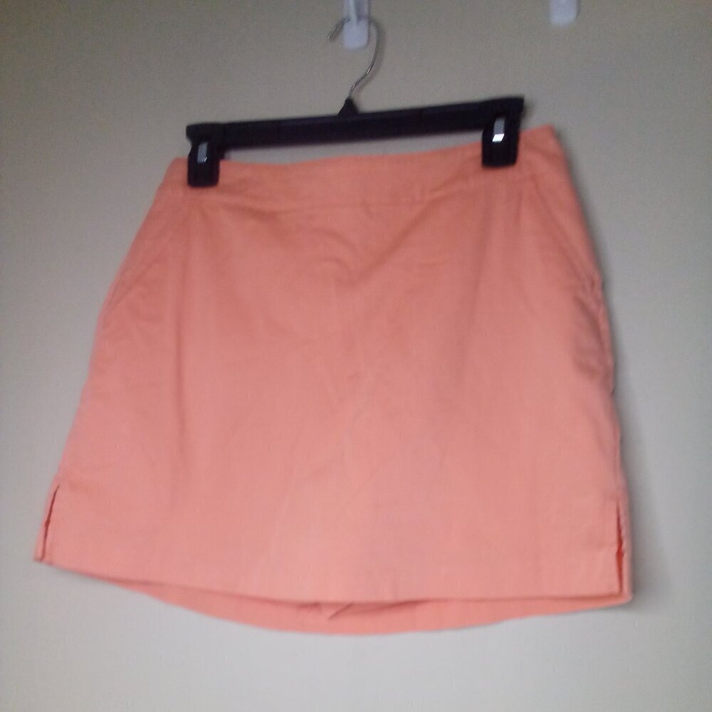Lady Hagen Skort Women 4 Skirt With Shorts Golf Active Pockets Peach Orange